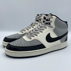 Nike Court Vision Mid Next Nature Mens 8.5 Light Smoke Grey Sail Sneakers DN3577